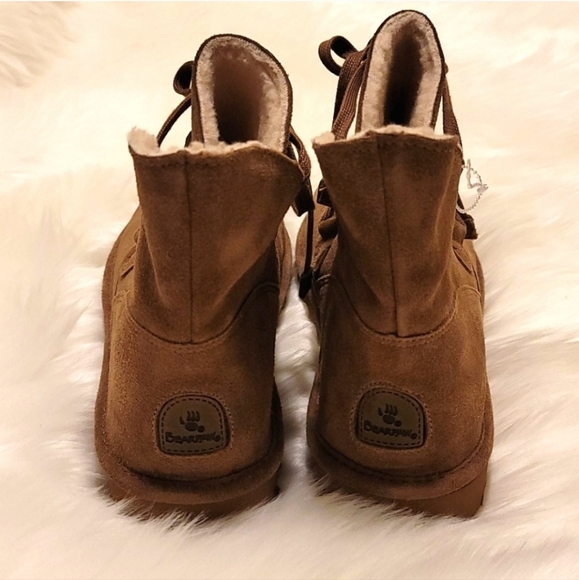 Bearpaw Zora Suede Booties Hickory Brown - Picture 9 of 16